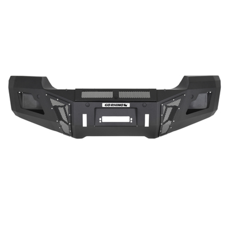 GMC Sierra 3500HD Bumper - Front - Go Rhino - BR11 - Black - `15-`19